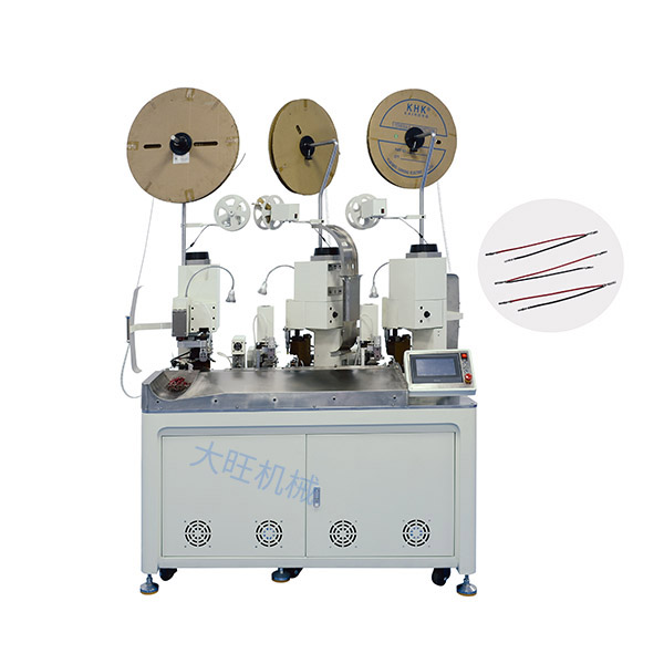 全自动三端合压端子机...